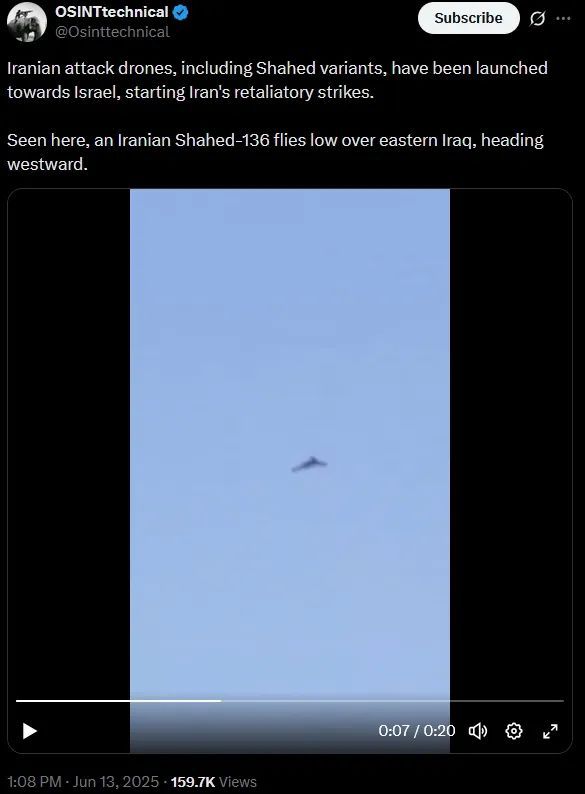 星歐平台:伊朗媒躰稱伊又擊落一架以色列F-35戰機!以防長警告伊朗:如果繼續襲擊,德黑蘭將化爲火海